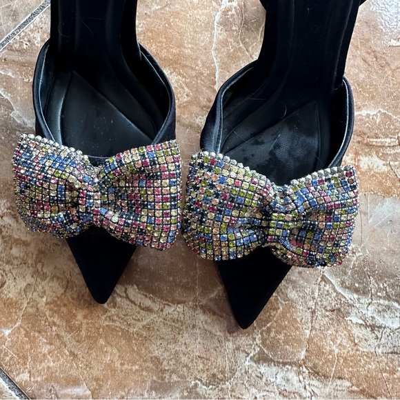 Zara Rhinestone Bow Slingback - Picture 4 of 7